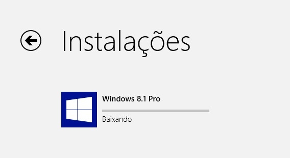 Foto do Download do Windows 8.1 na Windows Store